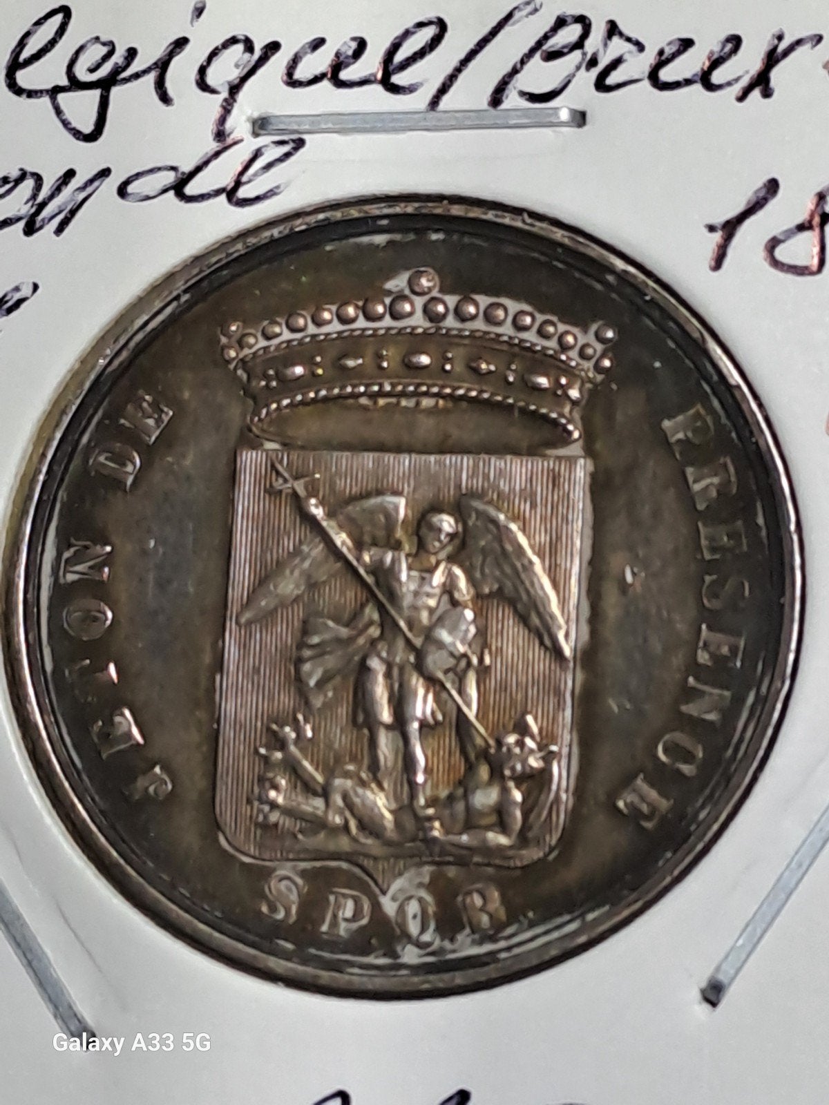 Belgique-Leopold l-Jeton de présence 1864, Enlèvement ou Envoi, Argent