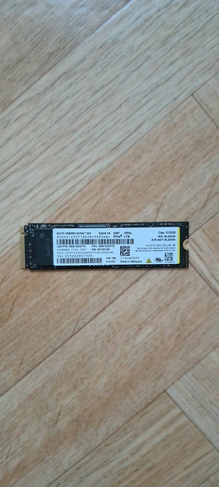 WD sn8000s 512GB (7300/6800 MB/s) (gloednieuw), Computers en Software, Harde schijven, Ophalen of Verzenden, SSD