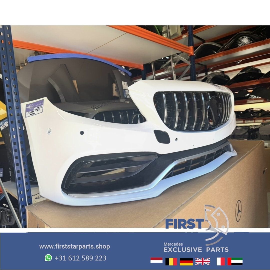 W205 C205 C63 AMG FACELIFT BUMPER COMPLEET A2058804701 voor, Gebruikt, -, Voor, Ophalen of Verzenden