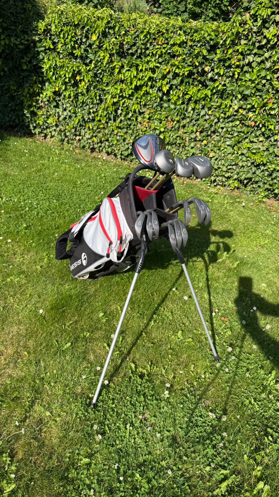 Sac golf + série club, Sports & Fitness, Golf, Utilisé, Sac, Enlèvement