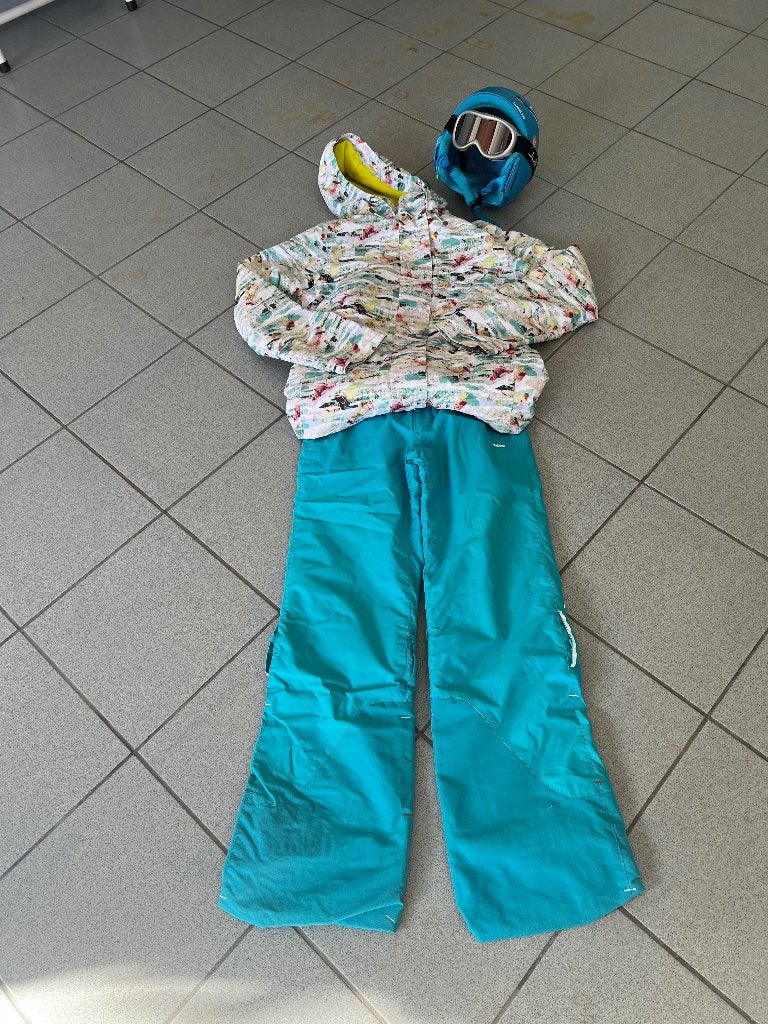 Skibroek en skijas kind 12-14 jaar Decathlon, Sport en Fitness, Overige merken, Gebruikt, Ophalen of Verzenden, Kleding