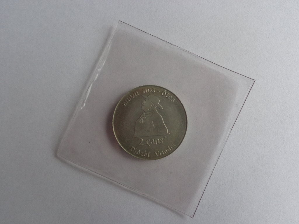 Ancienne médaille en wallon "Amon nos- ôtes" 1977, Enlèvement