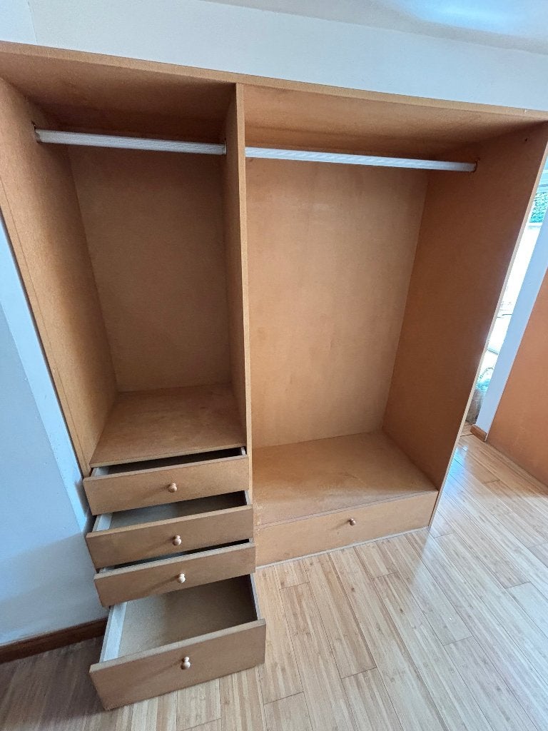 Armoire, 150 à 200 cm, Utilisé, Avec tiroir(s), 50 à 75 cm