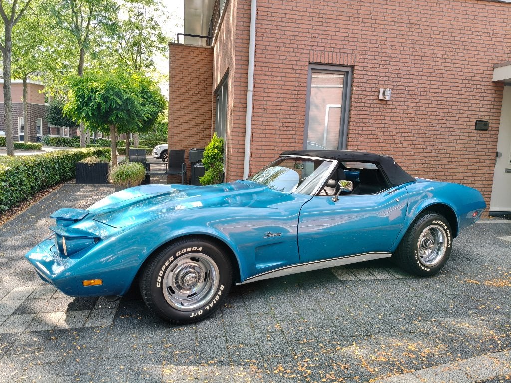 Corvette C3 Convertible 1974 Compleet gerestaureerd 434 pk, Autos, Chevrolet, Cuir, Sièges sport, Achat, Boîte manuelle