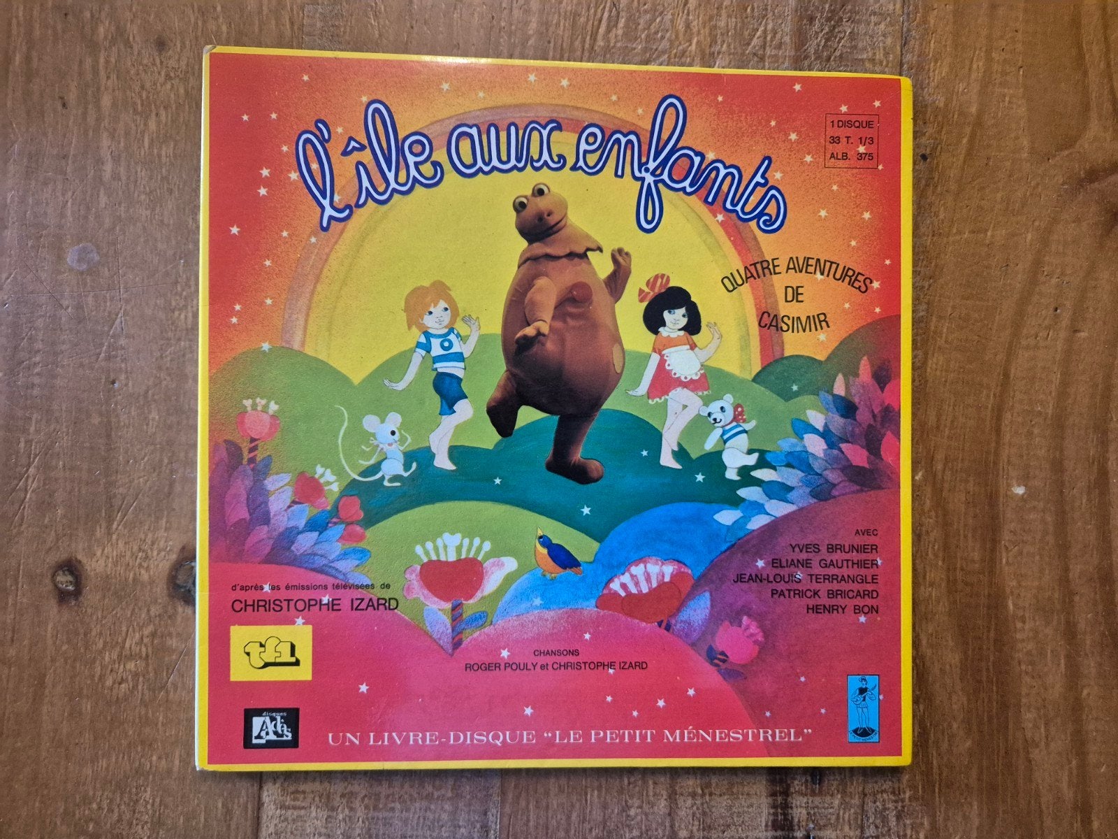 TF1 Kindereiland 4 Avonturen van Casimir 33T, Ophalen of Verzenden, Gebruikt