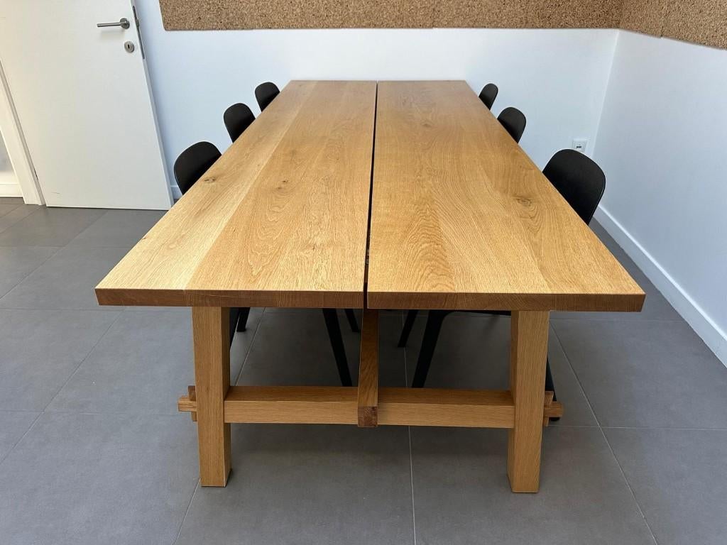 Tafel + 6 Stoelen, Huis en Inrichting, Tafels | Eettafels, Ophalen, 200 cm of meer, 50 tot 100 cm, Zo goed als nieuw