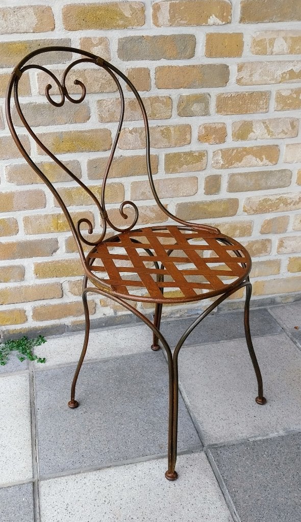 TE KOOP: IJzeren tuin/terrasstoelen, 4 stuks, Enlèvement, Utilisé