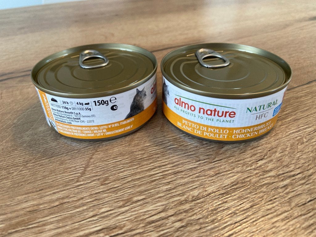 Almo Nature HFC kat 50 blikjes kippenborstfilet, Dieren en Toebehoren, Dierenvoeding, Ophalen of Verzenden, Kat