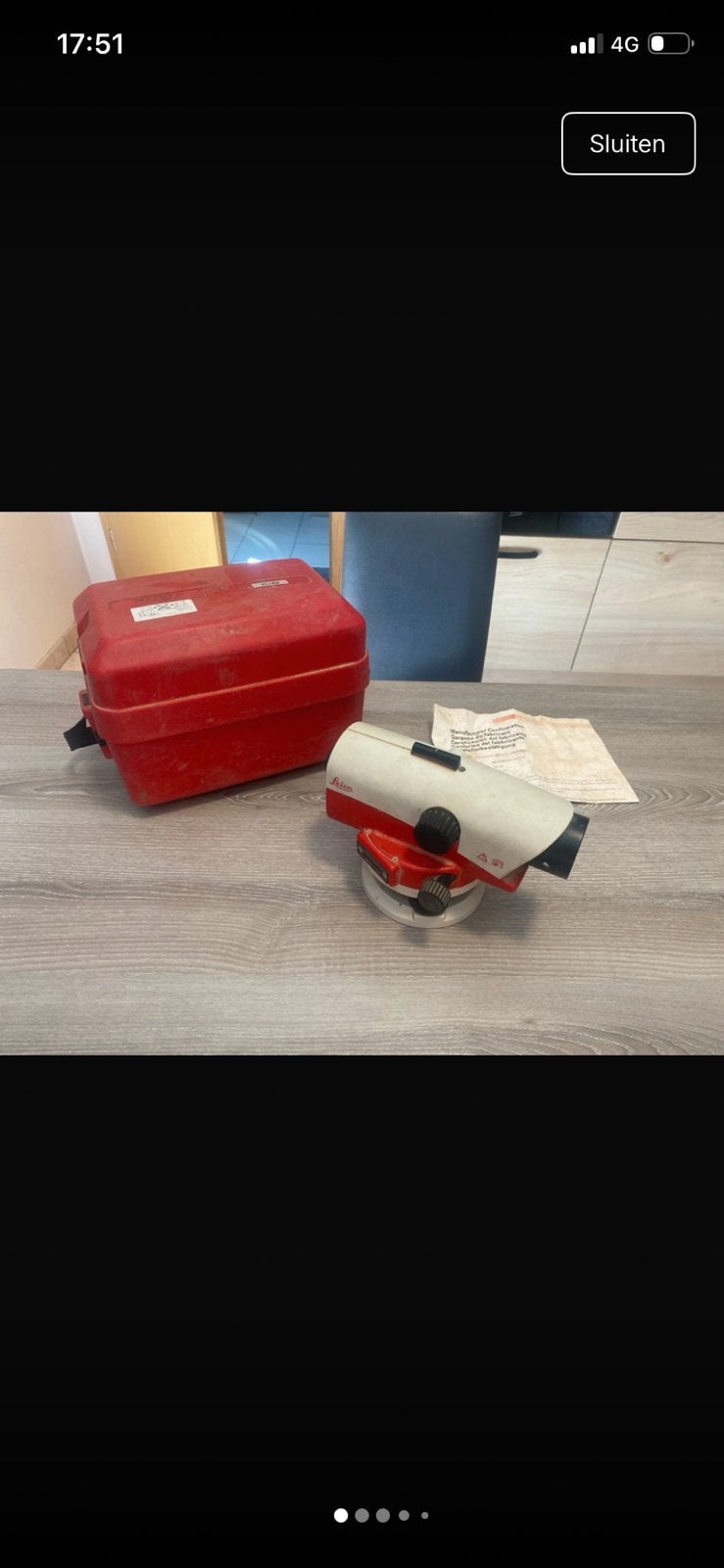 Leica NA728 optisch waterpas instrument., Audio, Tv en Foto, Optische apparatuur | Verrekijkers, Ophalen, Gebruikt, Overige typen