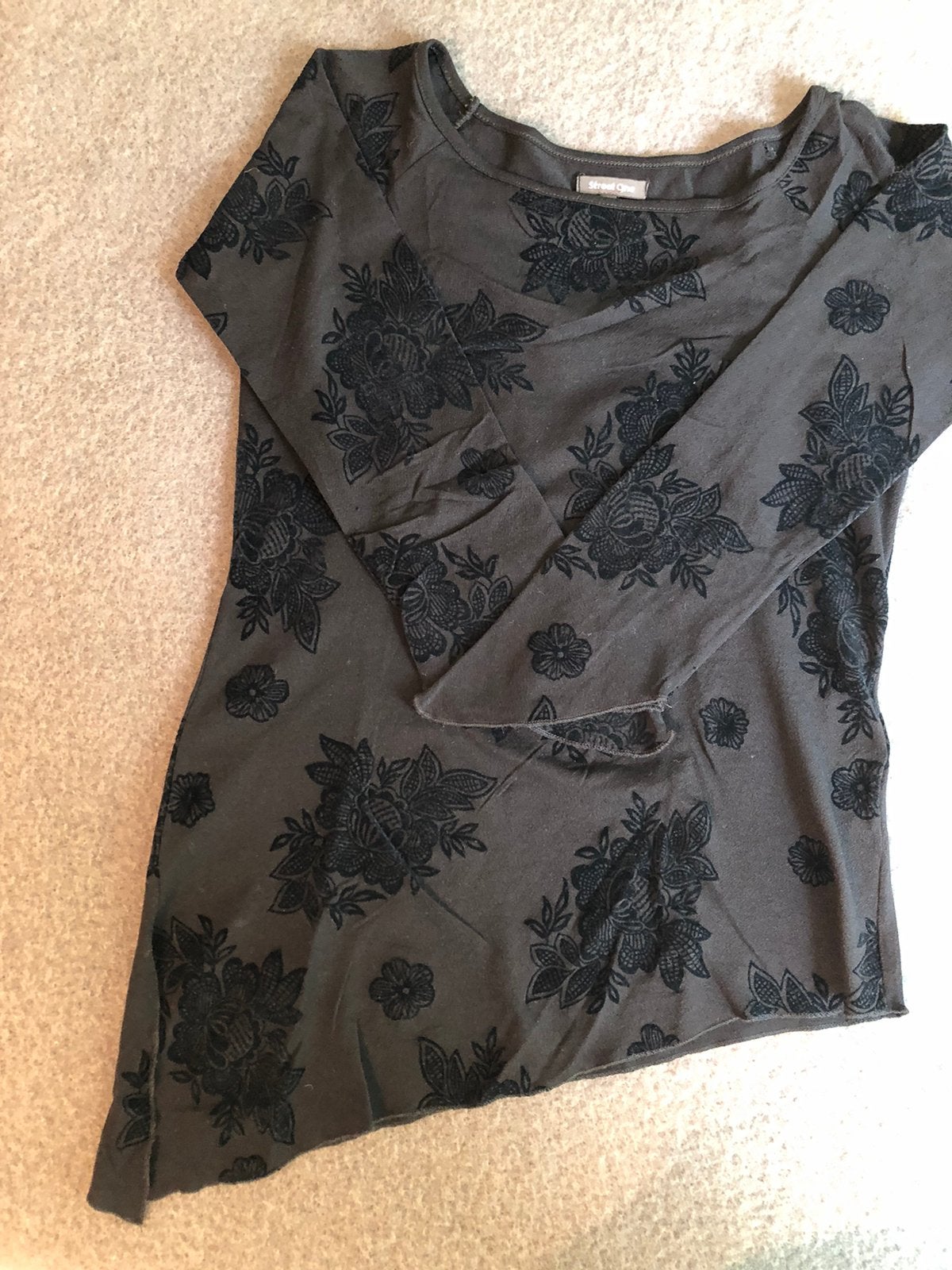 Zwarte T-shirt lange mouwen maat 40, Kleding | Dames, T-shirts, Zwart, Lange mouw, Gedragen, Ophalen