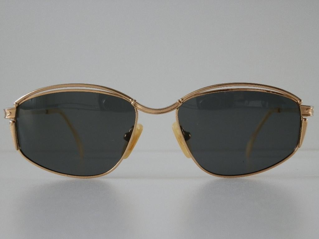 Roman Rothschild gouden zonnebril. Vintage. Unisex. 18k. 20k, Overige merken, Zonnebril, Overige kleuren, Ophalen of Verzenden