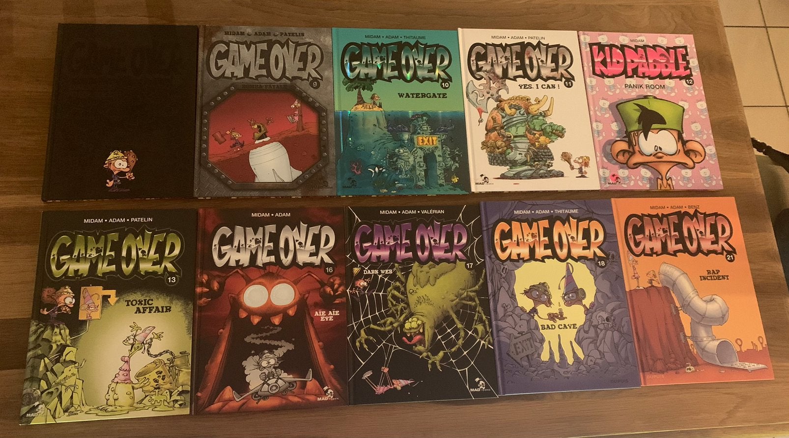 Lot de 10 BD Game over/Kid Paddle, Livres, Plusieurs BD, Enlèvement, Comme neuf