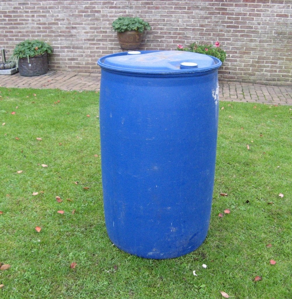 regenton 200 liter, 150 liter of meer, Ophalen, Gebruikt, Kunststof