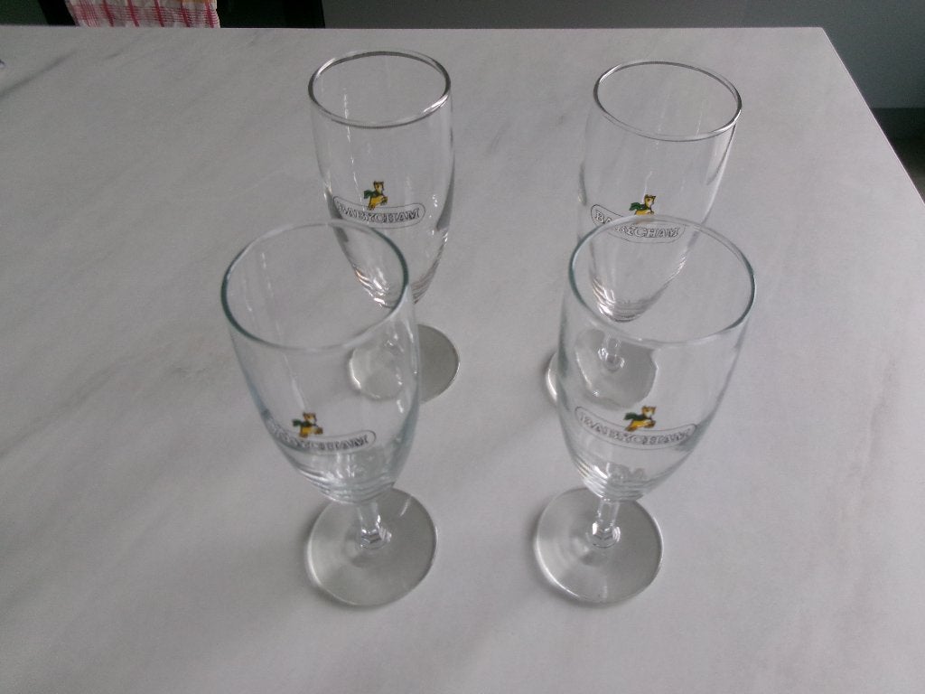 4 coupes à champagne Babycham, Enlèvement ou Envoi, Utilisé, Autres types