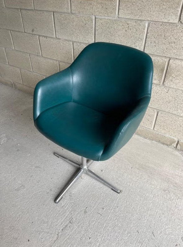 Designstoel uit de jaren 70, Ophalen, Gebruikt, Groen, Bureaustoel