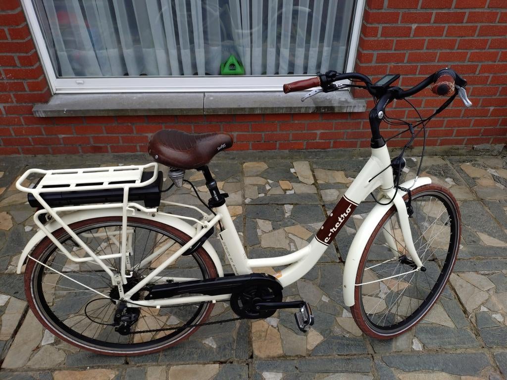 Elektrische retro fiets – E-Retro / E-Move – 2324km, Vélos & Vélomoteurs, Vélos électriques, Enlèvement