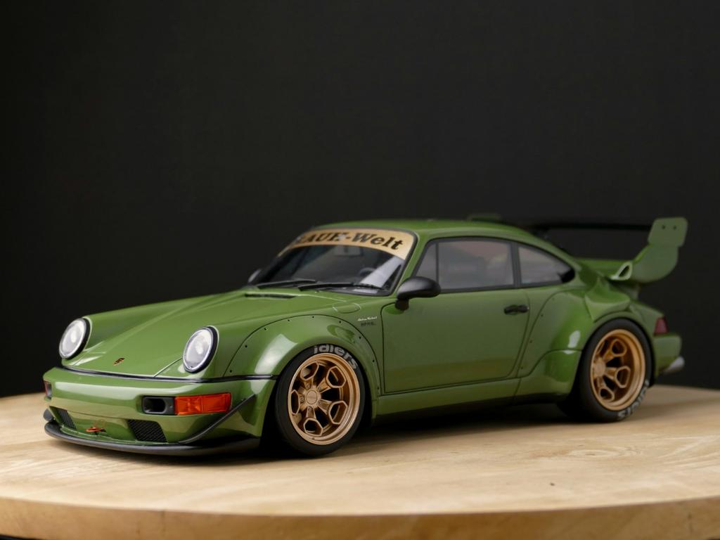 Zeldzaam! GT Spirit Porsche 911 964 RWB Atlanta GT812 1:18, Ophalen of Verzenden, Nieuw, Auto, Overige merken