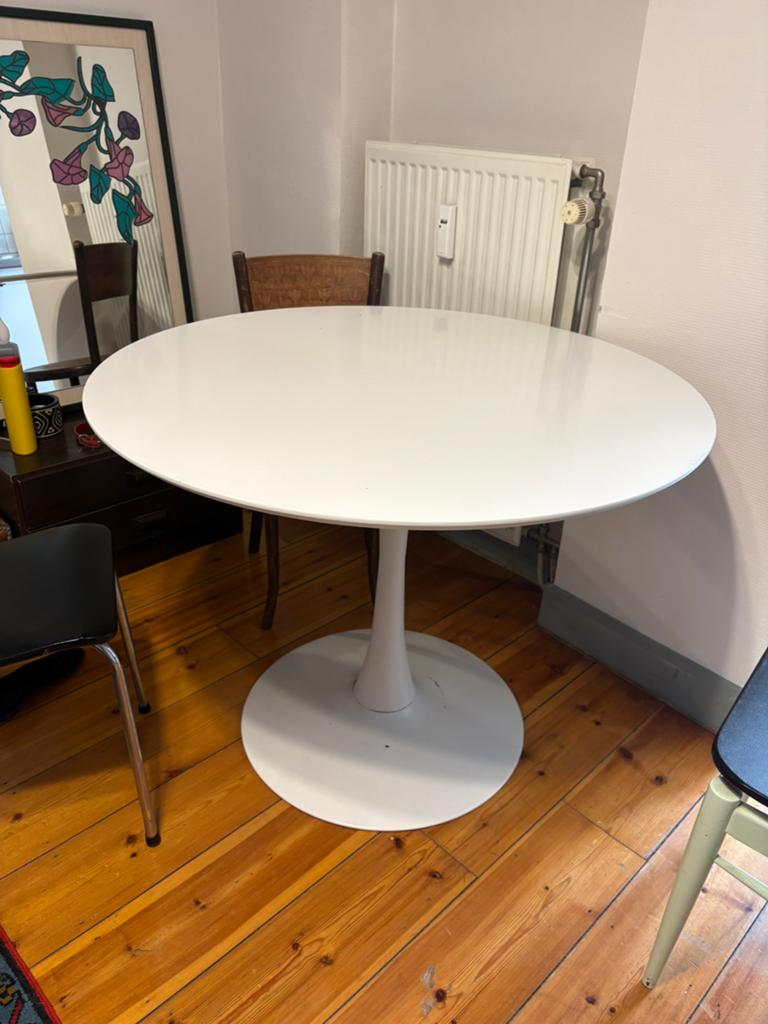 Table ronde avec pied tulipe, Maison & Meubles, Tables | Tables à manger, Enlèvement, Comme neuf