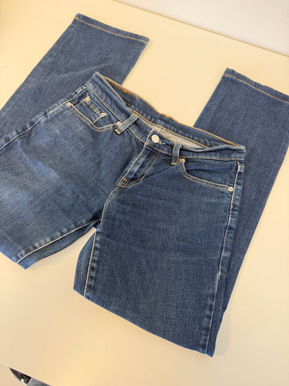 Levi’s 749 Straight Dames Jeans W29 L32 – Blauw spijkerbroek, Kleding | Dames, Ophalen of Verzenden, Zo goed als nieuw, Blauw