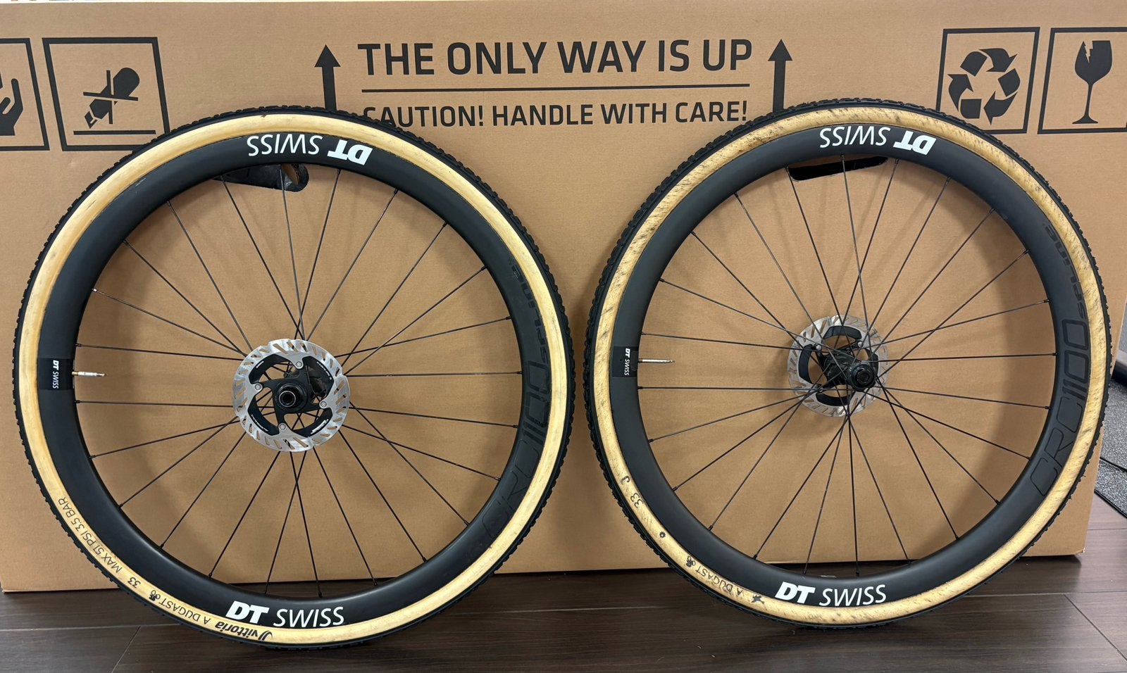 DT Swiss CRC1100 carbon tube wielset, Dugast tubes, topstaat, Gebruikt, Dt swiss, Carbon, Ophalen