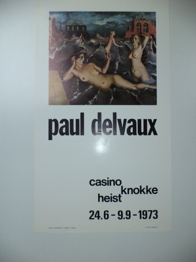 Affiche litho 1973 Paul Delvaux Casino Knokke-Heist, Antiquités & Art, Art | Lithographies & Sérigraphies, Enlèvement ou Envoi