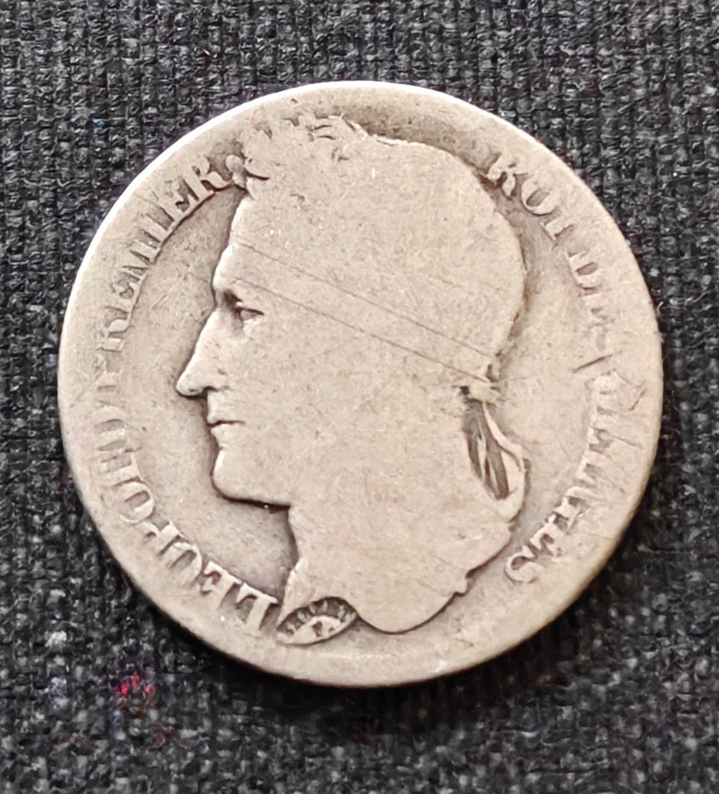 1 Frank 1844 Leopold I Zilver, Enlèvement ou Envoi, Argent, Argent