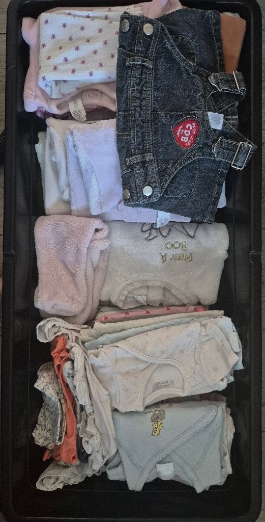 Box kledij meisje maat 62-68, Enfants & Bébés, Vêtements de bébé | Packs de vêtements pour bébés, Enlèvement, Utilisé, Taille 62