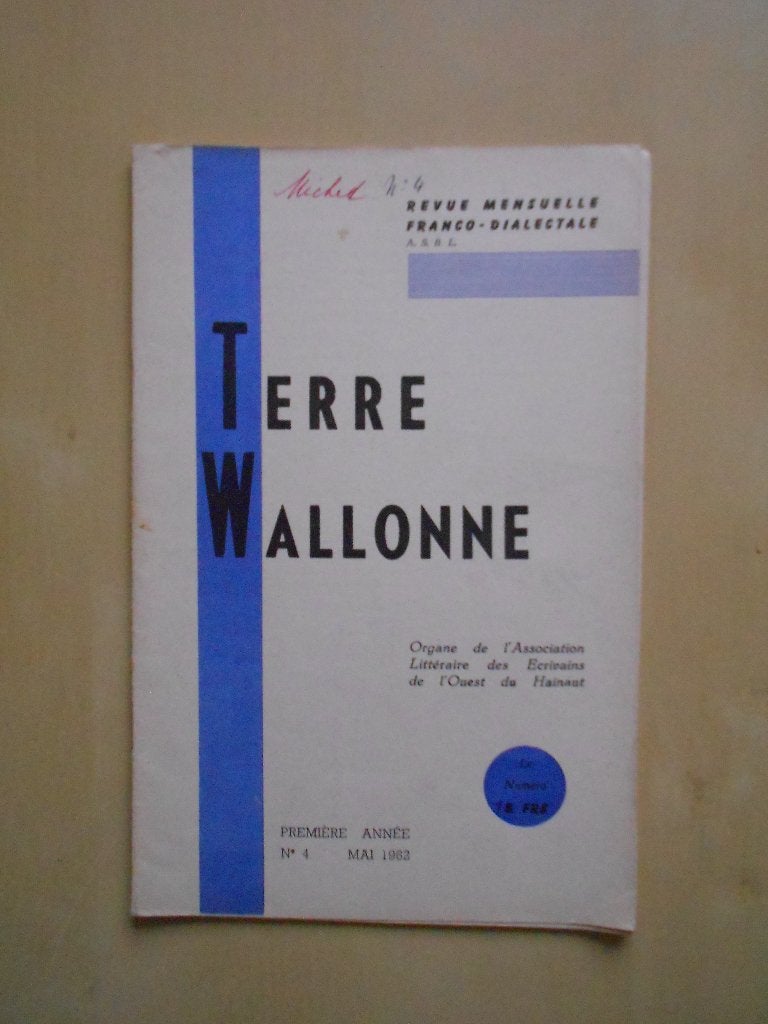 Terre wallonne : revue mensuelle franco-dialectale, Enlèvement ou Envoi, Utilisé, Autres types