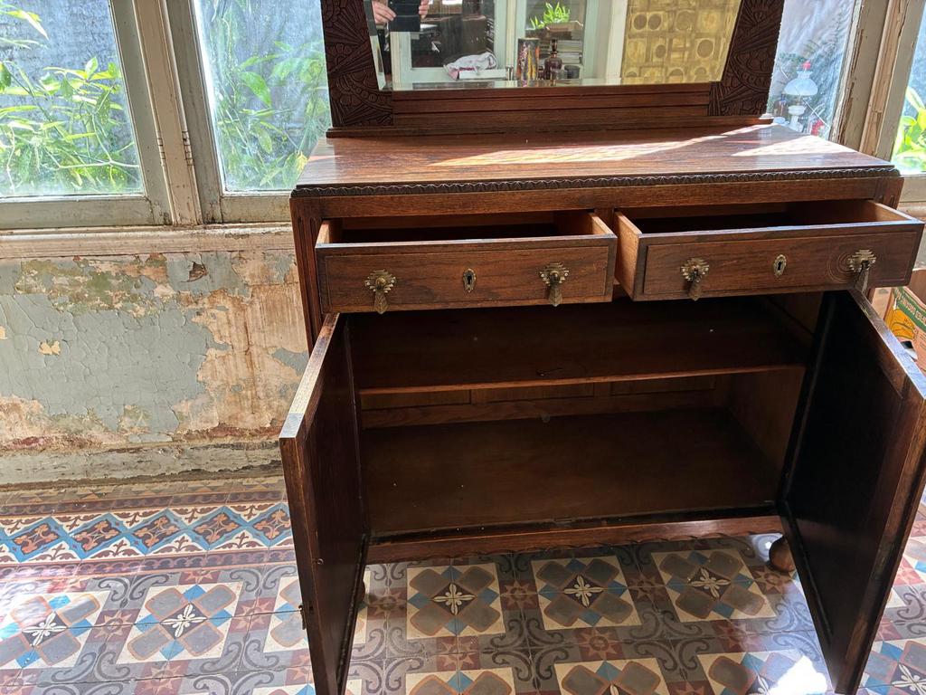 Antieke buffetkast in art-decostijl., Huis en Inrichting, Ophalen, Gebruikt