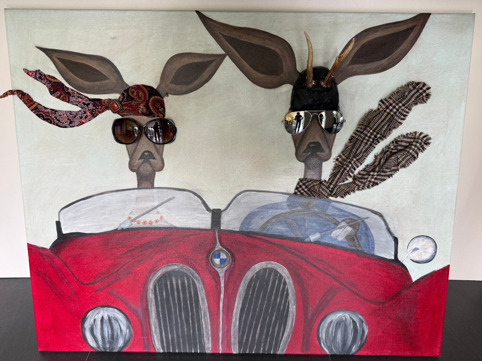 Schilderij BMW - modern, Antiek en Kunst, Ophalen