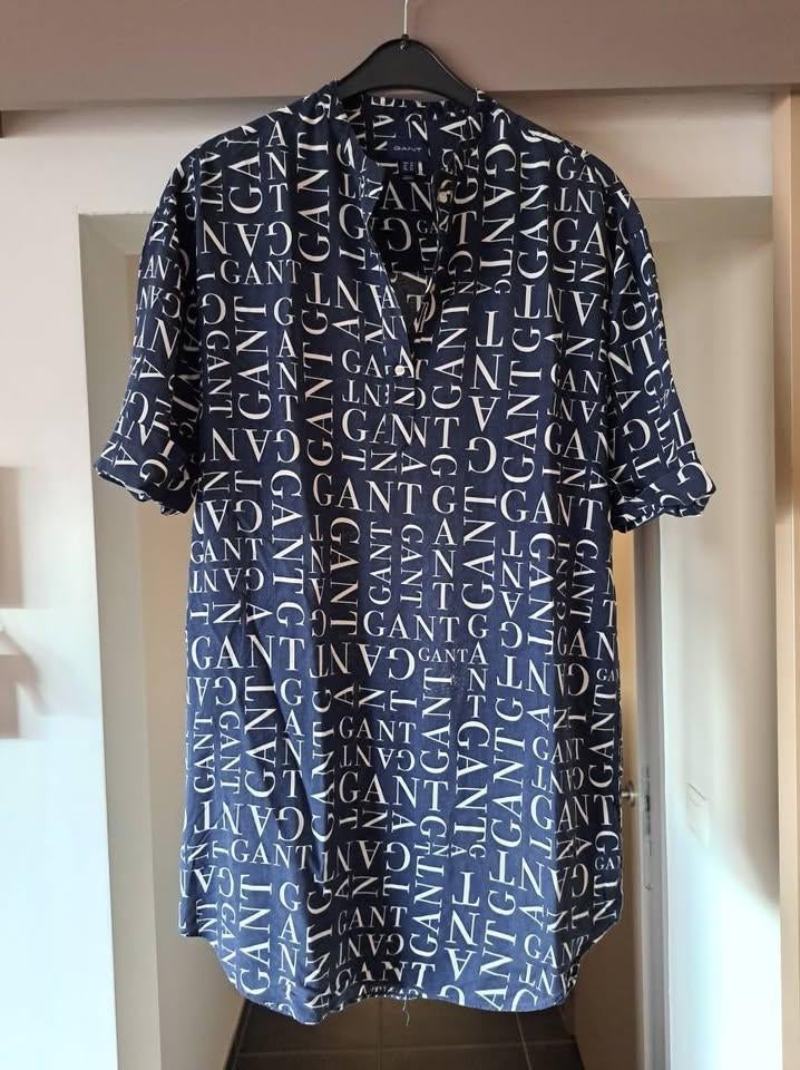 Gant Jurk Viscose Linnen Maat 38/40, Kleding | Dames, Maat 38/40 (M), Blauw, Ophalen of Verzenden, Zo goed als nieuw