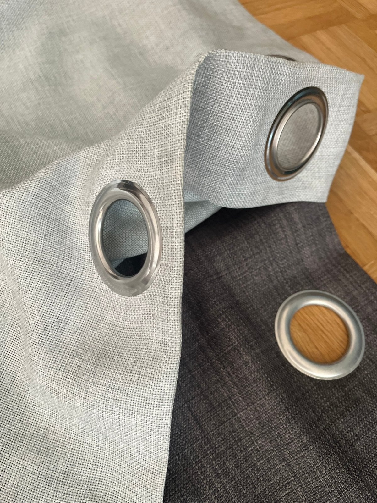 Lot rideaux, Gris, Protection solaire, Comme neuf, 135 cm