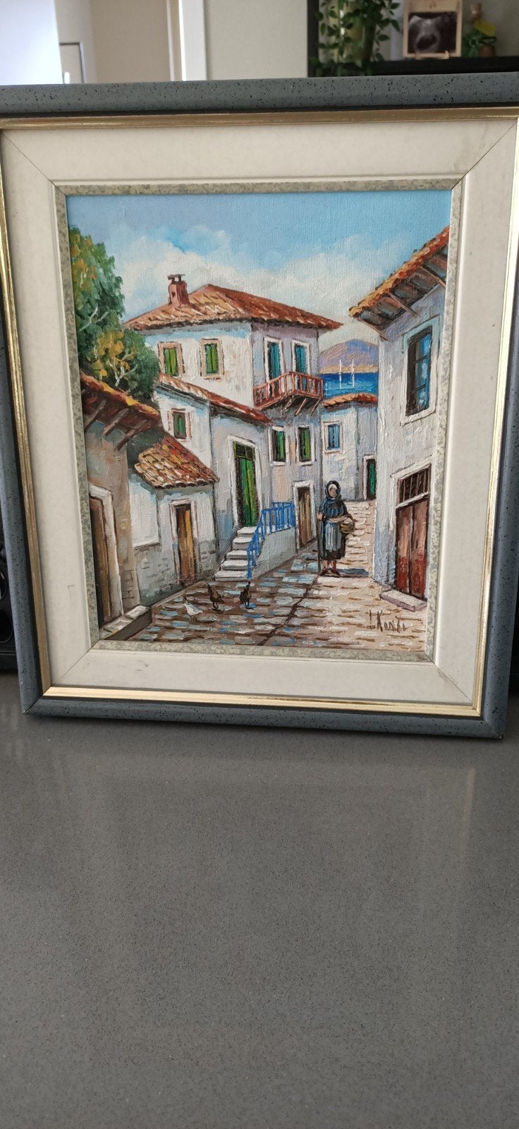 mediterrans schilderij heel mooie kleuren, Ophalen of Verzenden