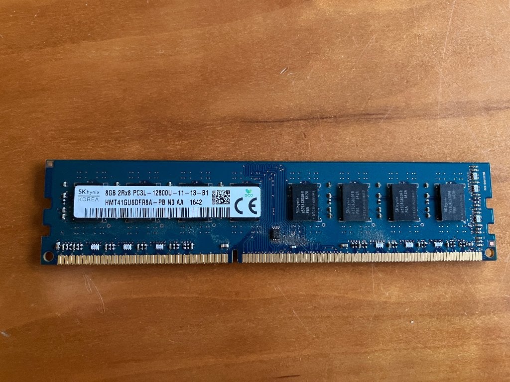 8GB PC3L - 12800U  DDR3L 1600MHz, Enlèvement ou Envoi, 8 GB, DDR3, Utilisé