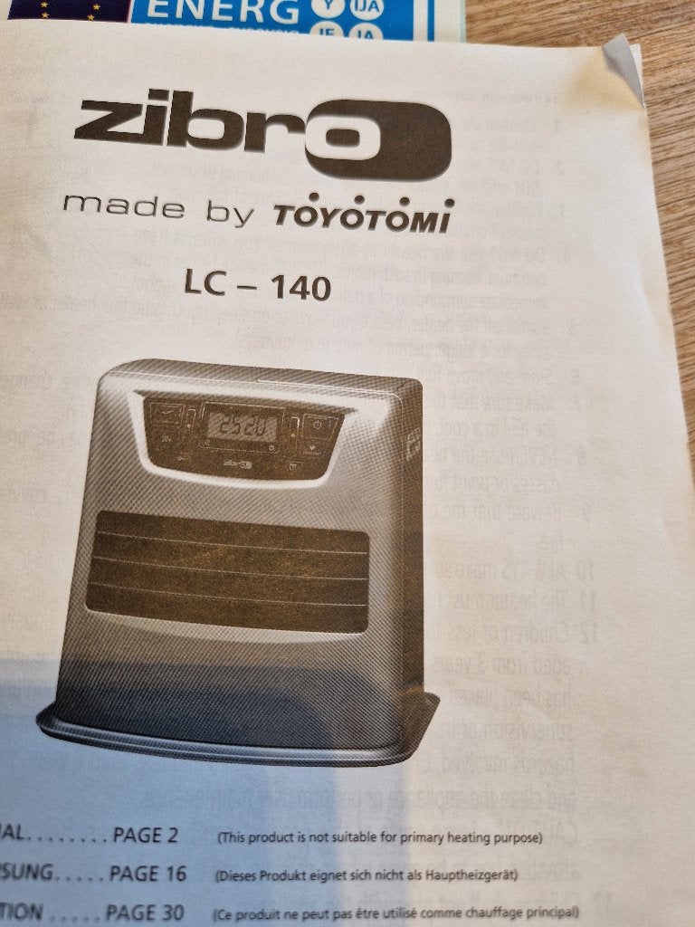 Zibro LC 140 laserkachel, Ophalen, Gebruikt, Petroleumkachel