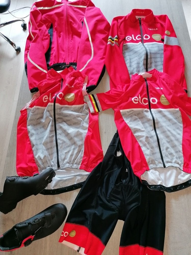 Volledige Fietsteneu, Kleding | Dames, Sportkleding, Maat 38/40 (M), Ophalen of Verzenden, Zo goed als nieuw, Hardlopen of Fietsen