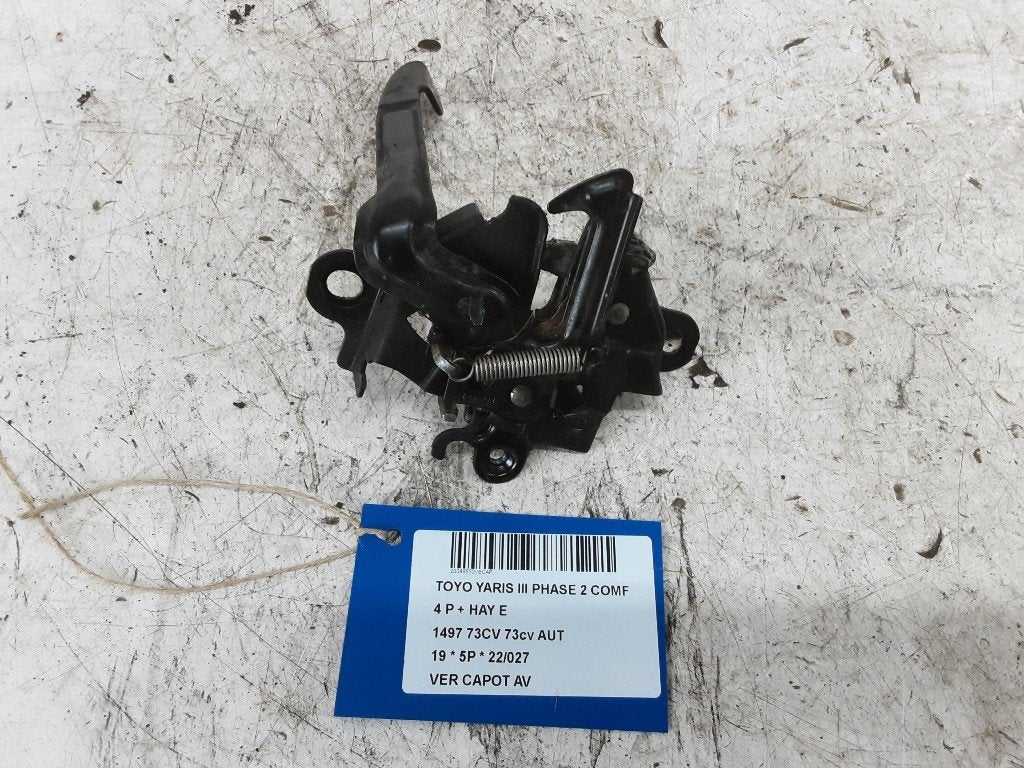 SERRURE CAPOT Toyota Yaris III (P13) (01-2010/09-2020), Autos : Pièces & Accessoires, Utilisé, Toyota