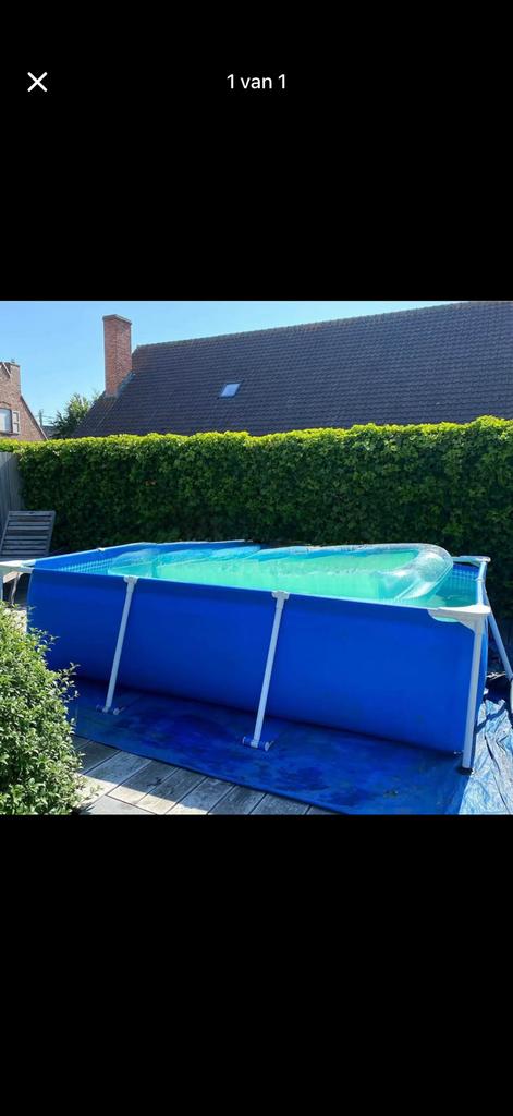 Intex zwembad 3meter op 2 meter, Tuin en Terras, Zwembaden, Ophalen, Zo goed als nieuw, Rechthoekig, Opzetzwembad