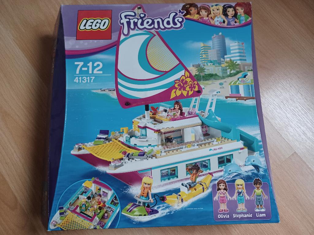 Lego Friends 41317 Sunshine catamaran in perfecte staat, Ophalen, Lego, Friends, Zo goed als nieuw