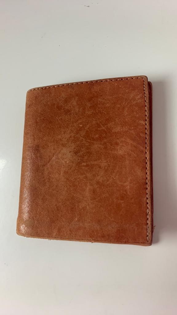 Lederen portefeuille, Ophalen, Zo goed als nieuw, Leder