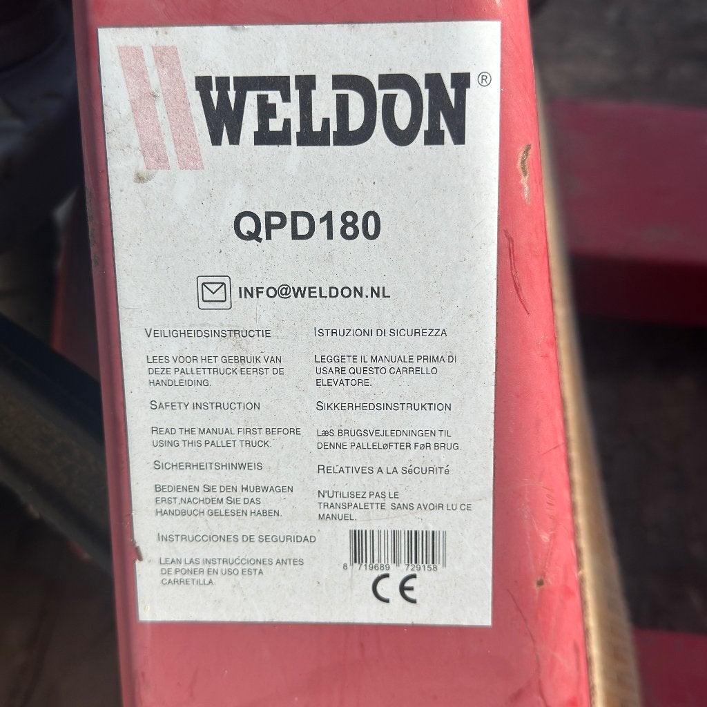 TE KOOP LANGE TRANSPALLET, Doe-het-zelf en Bouw, Ophalen, Zo goed als nieuw