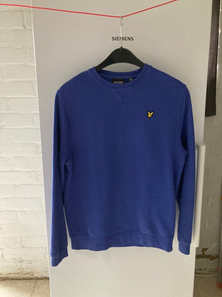 Koningsblauwe sweater, Lyle & Scott, 152-158, 12-13 jr, Trui of Vest, Ophalen of Verzenden, Zo goed als nieuw, Jongen
