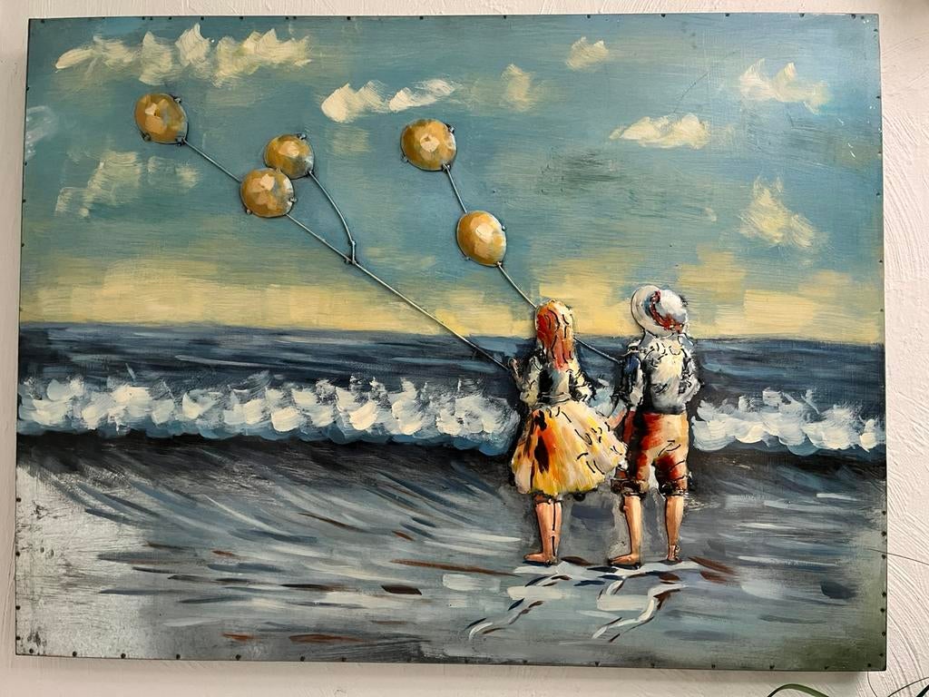 Vliegeren op het strand, Ophalen