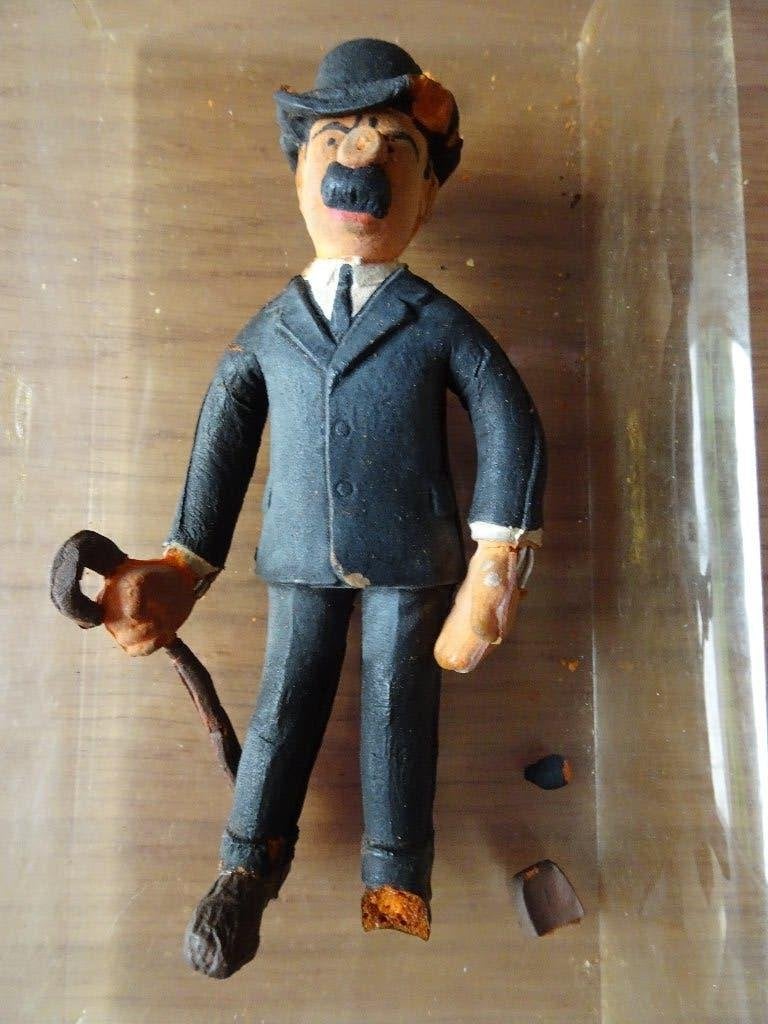 Figurine Delacoste Tintin - Dupont, Collections, Enlèvement ou Envoi, Tintin, Utilisé, Statue ou Figurine