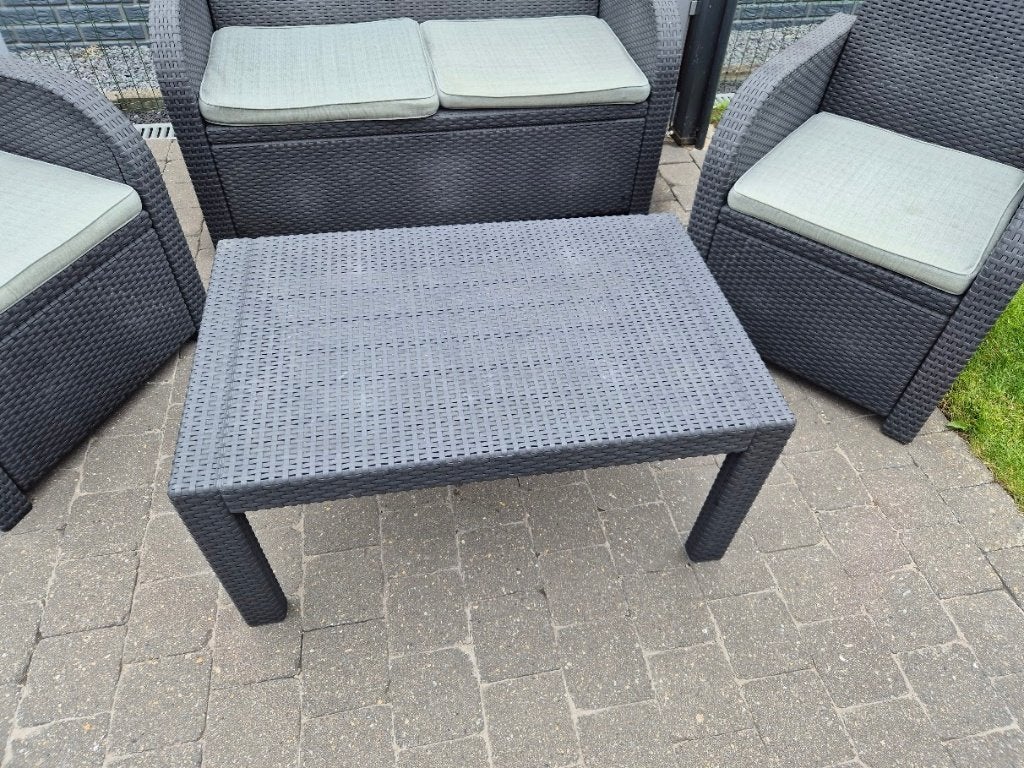 Tuinset - loungeset Allibert, Tuin en Terras, Ophalen, 4 zitplaatsen, Kunststof, Zo goed als nieuw