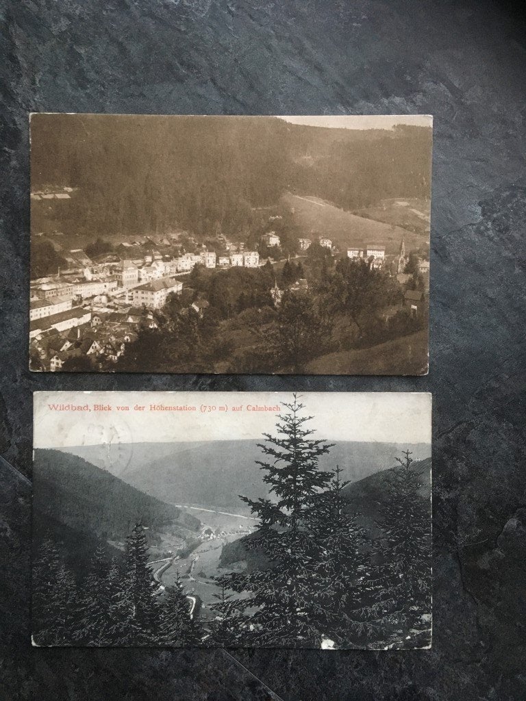 2 cartes postales Wildbad, Collections, Cartes postales | Étranger, Enlèvement ou Envoi, Allemagne
