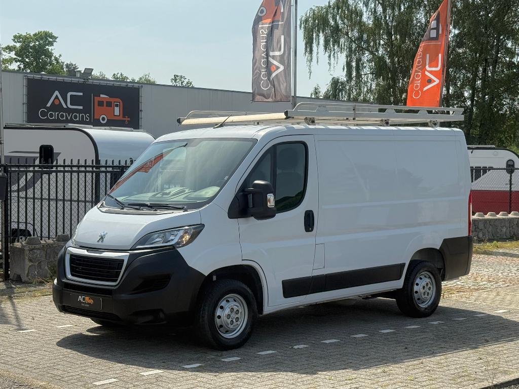 ✅Peugeot Boxer 2.2HDi Airco/GARANTIE/Navi/Camera/Cruise/2021, Stof, 4 cilinders, Wit, Bedrijf