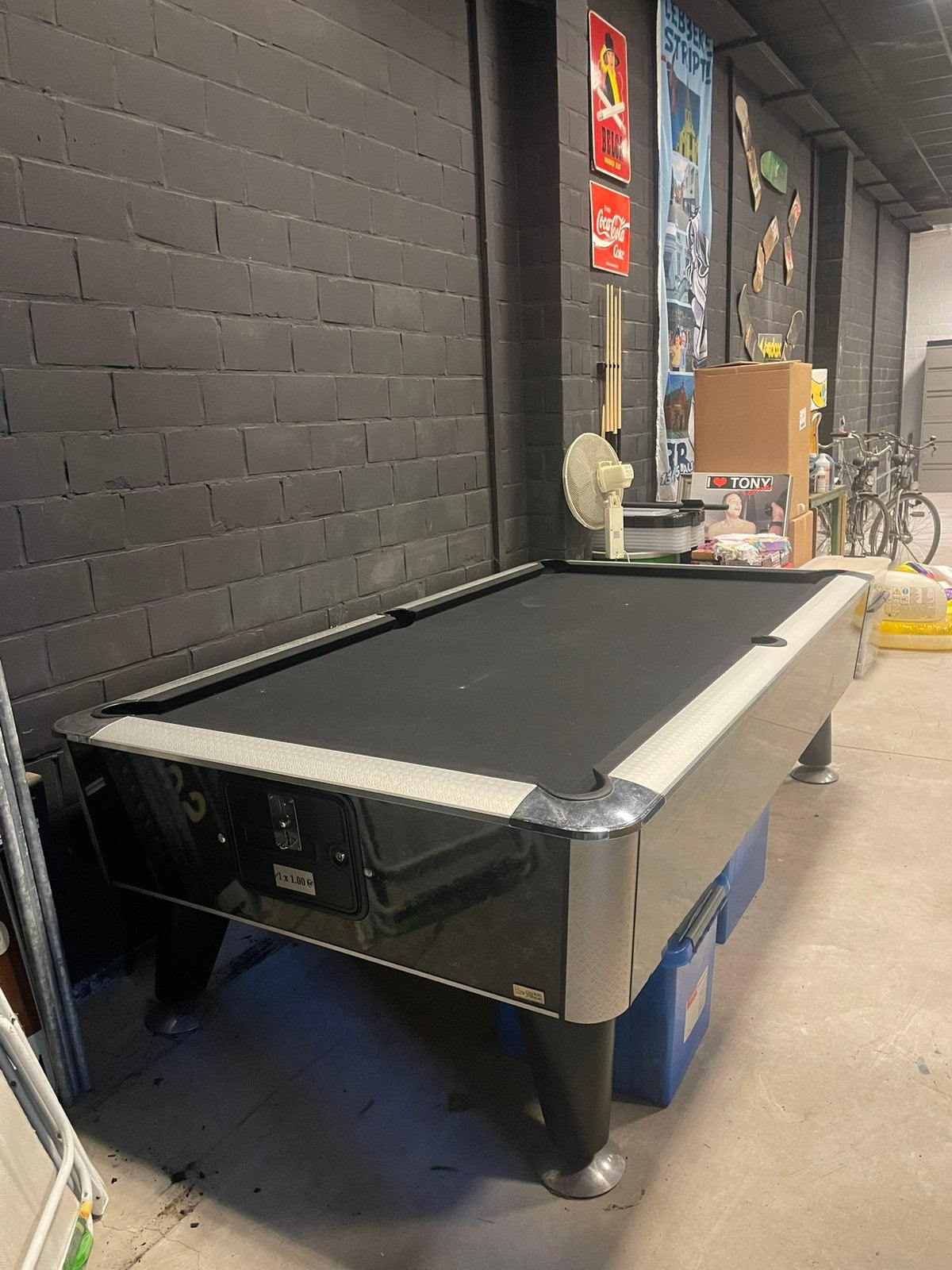 Pooltafel euro competition, Sport en Fitness, Ophalen, Gebruikt, Pooltafel