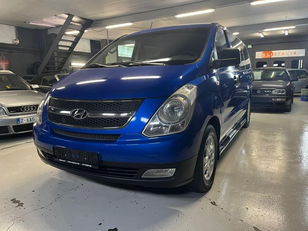 HYUNDAI H-1 **6PL** DOUBLE CABINE** 12 MOIS DE GARANTIE, Auto's, Euro 5, Stof, Overige modellen, Blauw