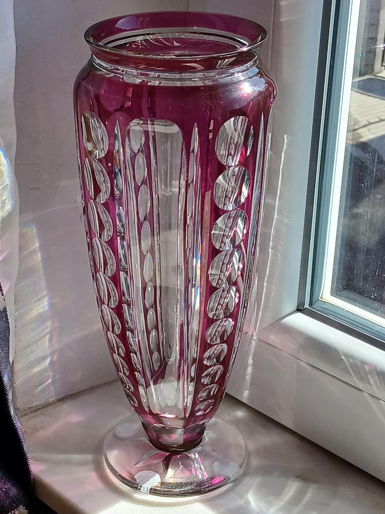 vase modèle "Florence" taille S/98 du Val Saint Lambert 1926, Enlèvement ou Envoi